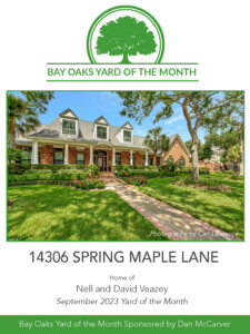 14306 Spring Maple Lane - Bay Oaks Yard of the Month - Dan McCarver